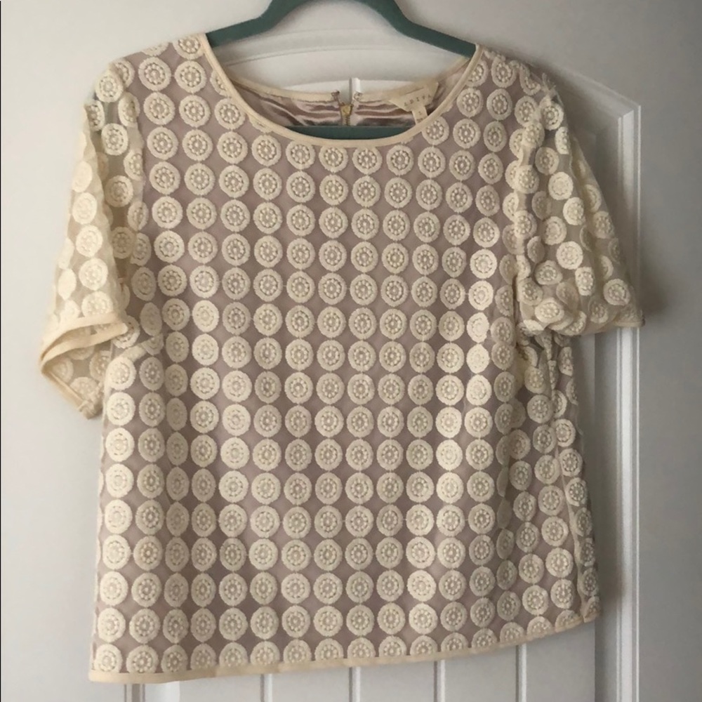 Never worn Adiva lace lined top.